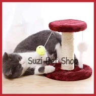 2 Layer Cat Scratching Post Scratcher Tree Toy House