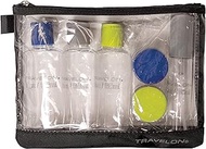 Travelon 1-Quart Zip-top Bag with Bottles, Clear, 8.5 x 7 x 1.75, Clear, 8.5 x 7 x 1.75, 1-quart Zip-top Bag With Bottles