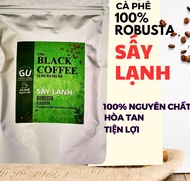 1KG Cà phê đen Sấy lạnh Black coffee cafe đen hòa tan nguyên chất 100% Robusta