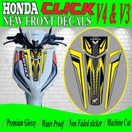 HONDA CLICK V4,V3 NEW FRONT COVER STICKER / CLICK V3 M FRONT STICKER / CLICK V3 STICKER / CLICK STIC