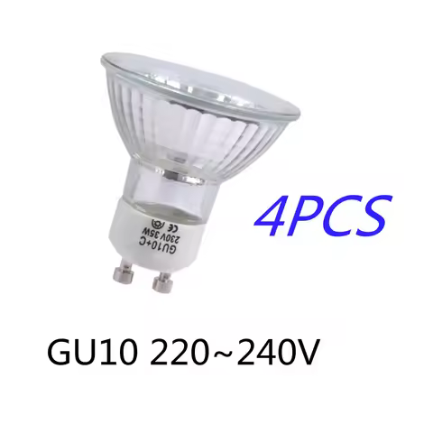 4PCS GU10 halogen spotlights 220V 230V 240V GU10 halogen lamp 20W GU10 35W 50W