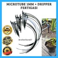 SET MICROTUBE 1MM FERTIGASI + DRIPPER 1MM