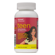 GNC Milestone Teen Multivitamin Supplements Formulated for Girls Aged 12-17 120 Count