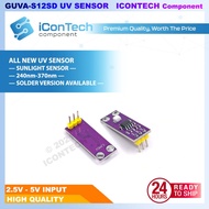 GUVA-S12SD UV Sensor Module 240–370nm Analog UV Light Sensor UV Index Detection Arduino Accessories