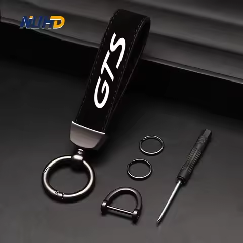Suede Zinc Alloy Car Keychain For GTS 917 996 997 998 991 992 981 918 968 963 GT Key Rings Metal Ant