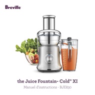 HILLKOFF : Breville BJE830 The Juice Fountain Cold XL เครื่องสกัดน้ำผลไม้แยกกาก เครื่องแยกกาก เครื่องสกัดน้ำ เครื่องสกัดน้ำผัก