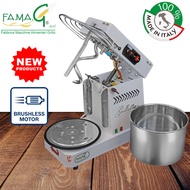 FAMAG IM5/S/10V HH  NEW MODEL BRUSHLESS High Hydration White Spiral Mixer  Grilletta Tilting Head an