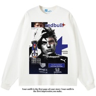 VEGA88 *max verstappen* Oversized longsleeve t-shirt | Oversized t-shirt | White t-shirt | Vintage t