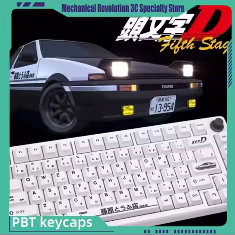 Initial D Racing Keycap Ae86 Customized Personalized Pbt Material MDA Cherry Profile 67/68/75/87/98/