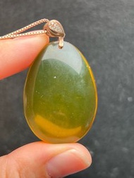天然墨西哥藍珀吊墜