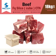 Frozen Beef FQ Slice 1 carton (18kg)