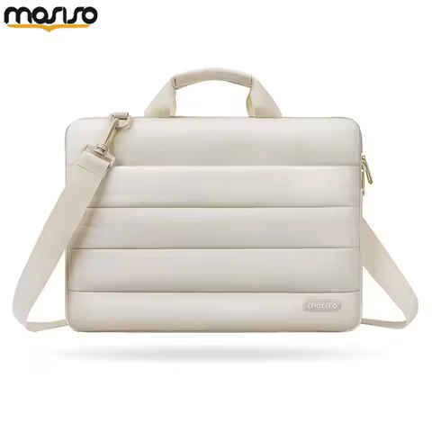 Puffy Laptop Bag Shoulder Sleeve for 15 15.6 16 inch Macbook Air Pro HP Asus Dell Acer Notebook Brie