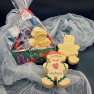 薑餅人•擴香石•彩繪DIY•聖誕節•付香氛•顏料•畫筆•聖誕禮