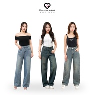 UNISOO JEANS - CK8003 Highwaist Baggy Loose Jeans | Highwaist Jeans | Culottes Jeans | Highwaist Wom