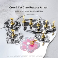 Magnetic Nail Art Practice Display Stand / cartoon practice nail holder / Acrylic nail display base 