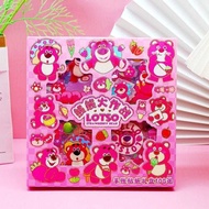 (TOS) 100 LOTSO BOX STICKERS 100 SHEETS LOTSO STRAWBERRY BEAR STICKERS 100 SHEETS LOTSO STRAWBERRY B