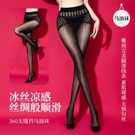 Sexy Aurora Horse Oil Socks & Pantyhose - Black Silk for Smooth Legs