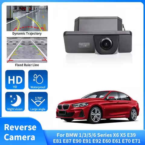 Waterproof Night Vision NTSC Car Rear View Reverse Camera For BMW 1/3/5/6 Series X6 X5 E39 E81 E87 E