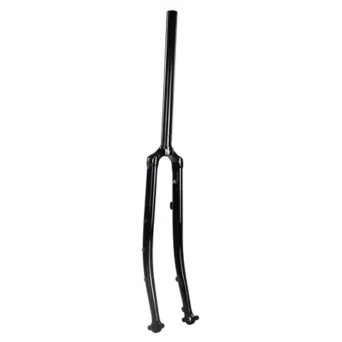 SILVEROCK Chromoly Steel Road Bike 700C Thru Axle Rigid Fork 1 inch 25.4mm 28.6mm Flat Disc Brake Th