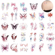 Sweet Temporary Tattoos Butterfly Face Decal Long Lasting Ins Style Makeup Face Stickers For P0u3