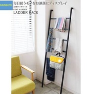 日式梯型衣帽架-小梯子衣架靠牆衣架落地實木壁掛衣帽架角落臥室純實木