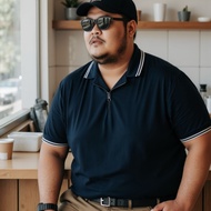 OretBIG POLO Shirt Men's Jumbo SizeBIG XL - 7XL Navy/ POLO Polo Shirt Men Polo T Shirt Men