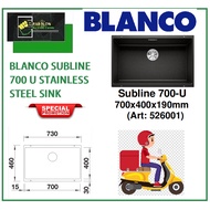 BLANCO SUBLINE 700 U STAINLESS STEEL SINK