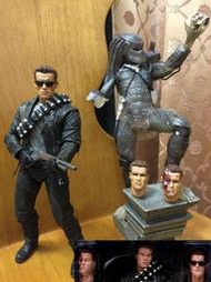 [逸品屋] 代工 重塗 展示 NECA 7吋 系列  魔鬼終結者 阿諾 史瓦辛格 T 800 豪華版 非 終極戰士 