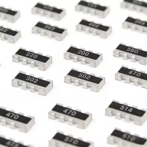 100pcs 0603 8P4R 2*4P SMD Network Resistor array 0R~1M 1 10 22 47 100 220 330 470ohm 1K 2.2K 4.7K 10