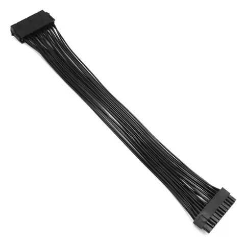 652F Power Supply 24 Pin Extension Cable Splitter for Motherboard, 24Pin to 24(20+4) Pin 12 inch/ 30