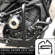 MTKRACING For HONDA CB300R 2018-2025 Motorcycle Accessories Engine Bumper Crash Bar Body Protection 