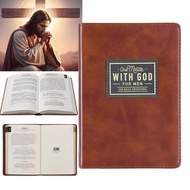 One Minute with God for Men | 365 Devotions in Brown Faux Leather | Daily Faith & Encouragement Jour