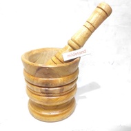 Mortar, pestle, mortar, pestle, pestle, wooden pestle, tall small set