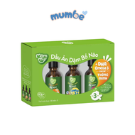 Dầu ăn dặm Mămmy Set 3 chai dầu Cá Hồi Hạt Lanh Oliver Cho Bé Từ 6 Tháng
