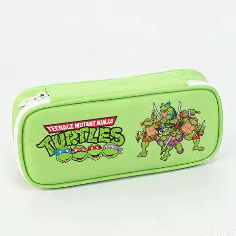 Teenage Mutant Ninja Turtles Cute Pencil Cases Cartoon Printed Pencil Bag Boys Girls Stationery Scho
