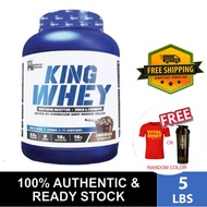 Muscle Kingdom King Whey (5lbs) | Whey Kingdom (8lbs) - MK Hydro Whey Protein Isolate Powder, MMX, O