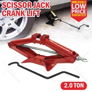 2 TON Heavy Duty Scissor Jack Emergency Crank Lift Changing Tyres Car Van/Alat Mengangkat Kereta/Men