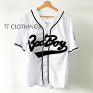 Baseball uniform bad boy BIGGIE # 10 white MLB shirt men's jacket Baju top