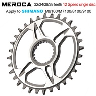 Meroca Bicycle Removable Crank Disc for 32T/34T/36T/38T Hollow Axle Crank Compatible with Shimano M6
