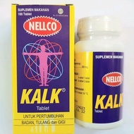 Nellco Kalk isi 100 Tablet - Untuk Pertumbuhan Badan Tulang Gigi