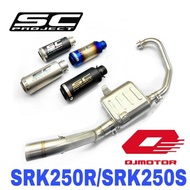 SC Project Exhaust QJMotor SRK250R SRK250S Full System Stainless Steel Muffler Accessories Ekzos  Ma