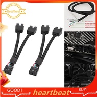 [Hot-Sale] Computer Motherboard USB Extension Cable 9 Pin 1 Female to 2 Male Y Splitter Audio HD Extension Cable for PC DIY
