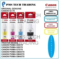 ORIGINAL CANON BOTTEL INK GI-70 BLACK CYAN MAGENTA YELLOW PIXMA G5070 G6070 G7070 GM2070 GM4070
