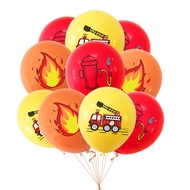 Fire Engine Latex Balloon Party Decorations