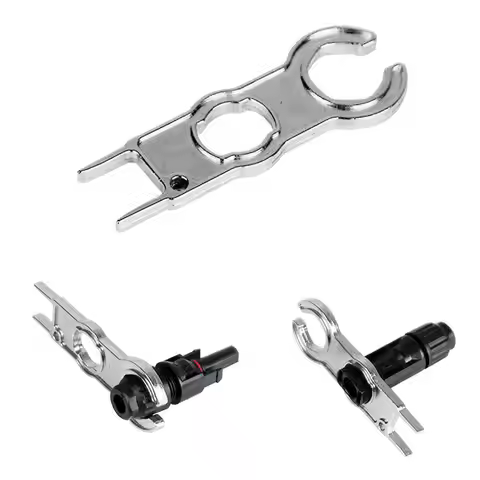 Novo Metal Mc4 Conector Ferramenta Chave Componente Pv Ferramenta Solar Terno Diy Conector Chave Ins