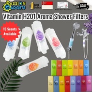 [SG Local Seller] Vitamin H201 Shower Filter Korea Aroma Bath Household Water Heater Skin Purifier Head Fragrance Aroma