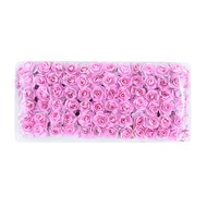 144 ชิ้น/แพ็ค 2 ซม.Mini Pe Rose กระดาษดอกไม้ช่อดอกไม้สําหรับงานแต่งงานตกแต่ง Scrapbooking DIY พวงหรี