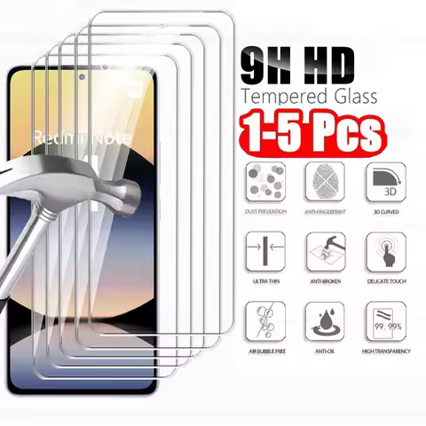 1-5Pcs Premium Glass For Xiaomi Redmi Note 14 14s Screen Protector Redmi Note 12 Pro+ 12Pro Plus 12s