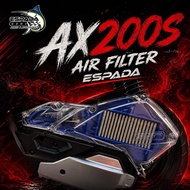 QJ MOTOR AX200S ESPADA AIR FILTER RACING SUPPORT AIRFLOW AND PERFORMANCE AX200 AIRBOX AIR FILTER RAC