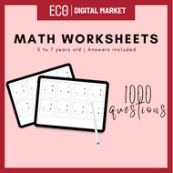 Math Worksheet | Addition | Subtraction | Division | Multiplication